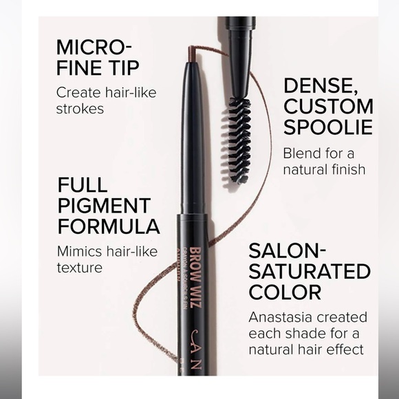 Anastasia Beverly Hills!!! New Mini Brow Wiz Ultra-Slim Precision Brow Pencil. - Picture 3 of 6